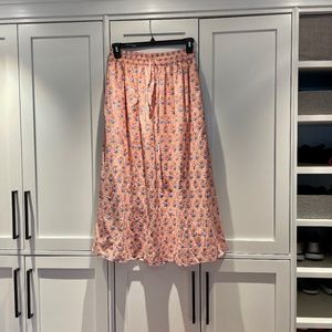 Marea by Liz Joy coral multi midi skirt